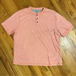 Ocean+Coast Men’s 2X Peach Henley.Boating to business. NWOT Everyday confidence.